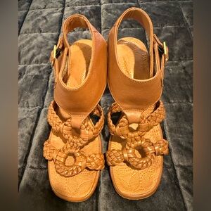 Chie Mihara Brown Leather Heeled Sandals *EXCELLENT* Womens Size 7 (37)